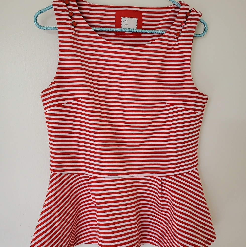 Anthropologie Postmark peplum top